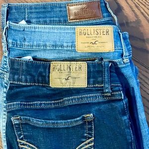 Bundle Sale 3 pairs Hollister women’s jeans 3 regular, 2 pairs 7 regular